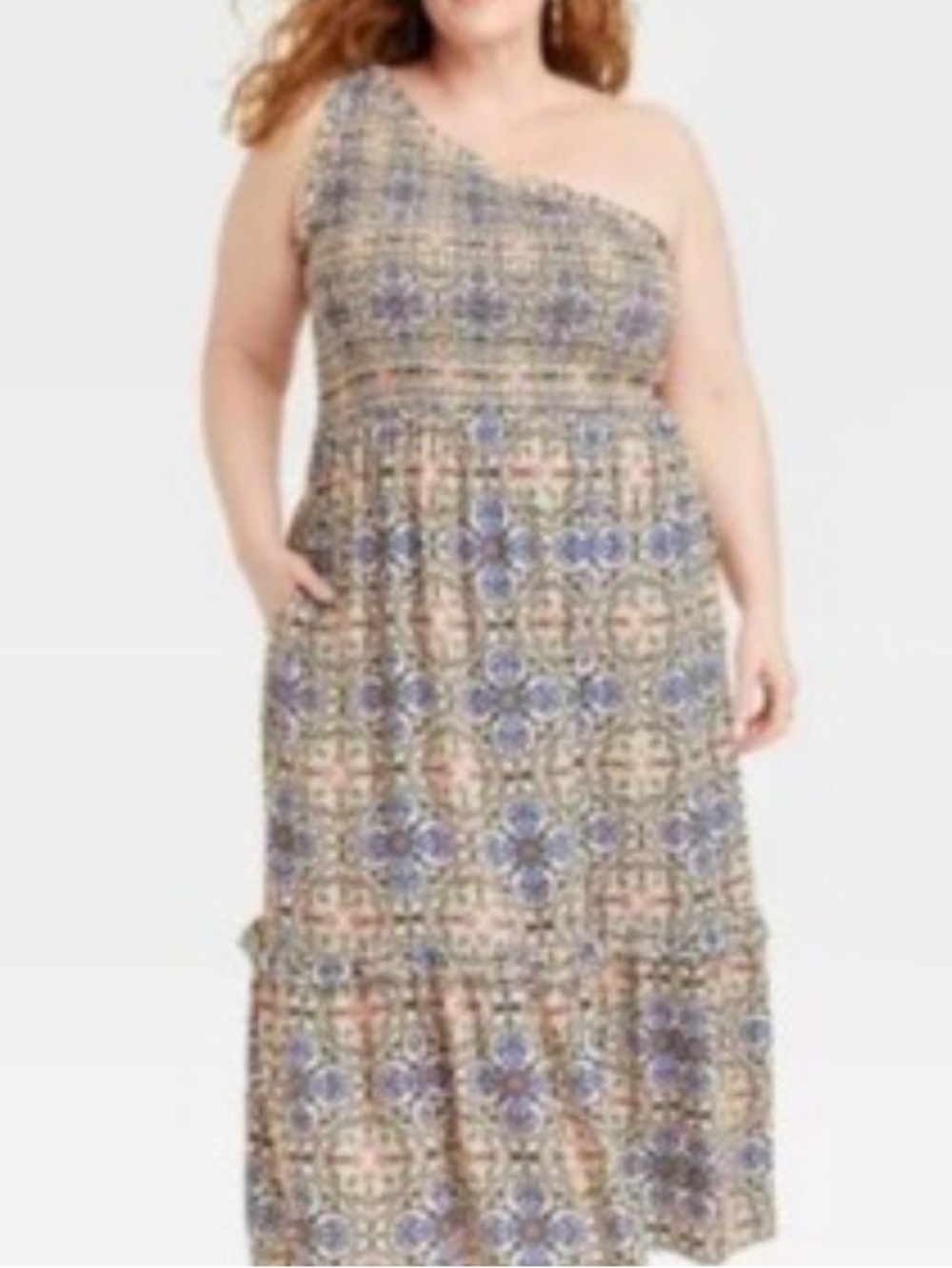 Off the shoulder, sexy, Knox Rose Printed Maxi Skirt - Navy & Pink